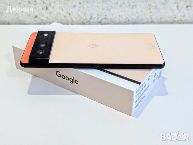 Google Pixel 6 Kinda Coral 128GB пълен комплект + подаръци, снимка 2 - Други - 46685574