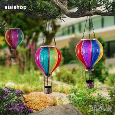 Водоустойчива соларна лампа „Балон“ – автоматично осветление за уютен екстериор 4994, снимка 11 - Други стоки за дома - 54070985