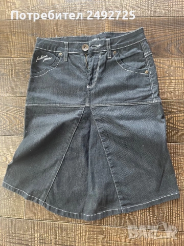 Пола дънкова дълга къса различни, снимка 5 - Палта, манта - 51555921