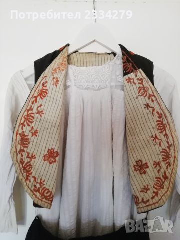 Стара носия: риза, елек и пристилка от,, ТРОНСКО" облекло. ", снимка 4 - Антикварни и старинни предмети - 45179412