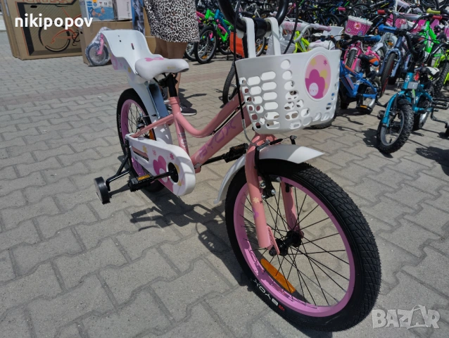 BYOX Велосипед 18" QUINCY розов, снимка 4 - Велосипеди - 53559098