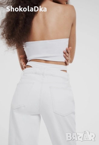 Дънки Zara с детайл на талията размер 34, снимка 3 - Дънки - 52119068