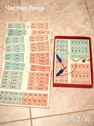 Супер Рядка Детска Соц Чехословакия Електрическа Игра Смятане 1970те г., снимка 2 - Колекции - 52029394