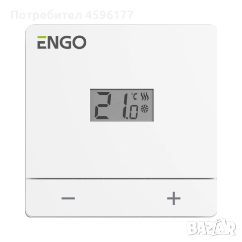 Стенен термостат ENGO EASY-BAT