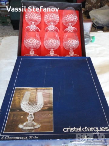 Кристални чаши  Френски оргинал, снимка 3 - Други стоки за дома - 52529908