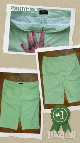 Три различни броя / Дамски маркови бермуди "Hirsch", "Multiblue" и "New York & company" , снимка 2 - Къси панталони и бермуди - 32661799