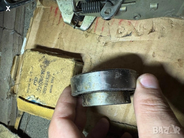 ЛАГЕР 226706К ГПЗ ПРЕДНА ГЛАВИНА МОСКВИЧ 402, 407, 403, 408 ДО 1964 Г. НОВ СССР 30 Х 62 Х 26 ММ, снимка 3 - Части - 51723305