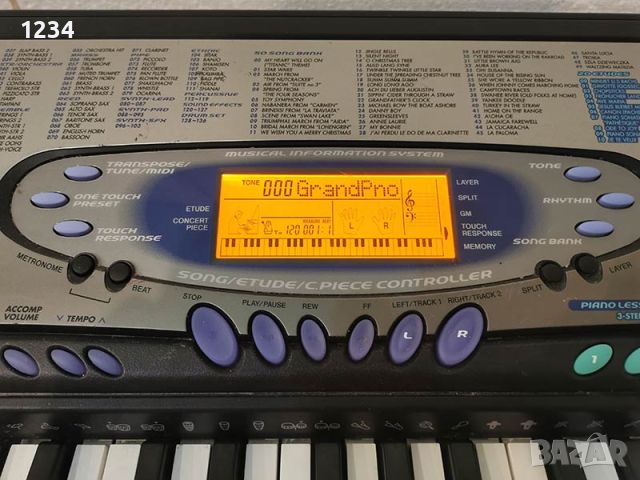 Синтезатор клавир CASIO CTK-571 пиано с динамична клавиатура 5 октави, снимка 6 - Синтезатори - 45597257