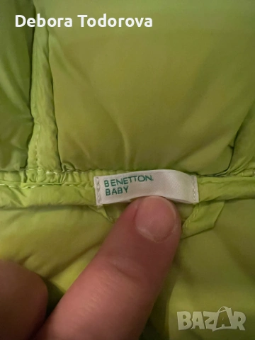 Бебешко пролетно-есенно яке Benetton, снимка 5 - Бебешки якета и елеци - 53582170