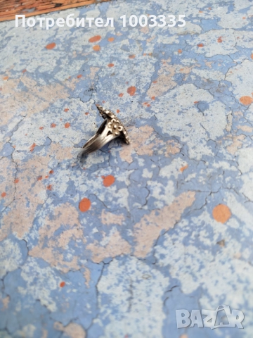 Сребърен пръстен с карнеол-Арт деко , снимка 6 - Пръстени - 51485441