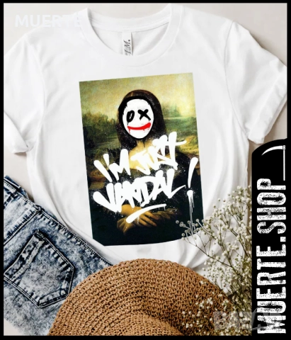 Дамска тениска с щампа MONA LISA VANDAL