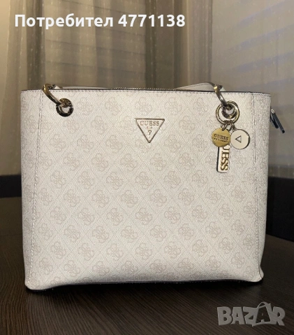 GUESS WOMEN NOELLE NOEL TOTE NUDE HANDBAG / GUESS NOELLE ДАМСКА ЧАНТА