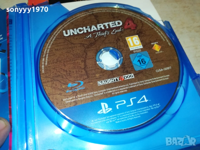 SONY PS4 GAME UNCHARTED 4 0510251820, снимка 4 - Игри за PlayStation - 51953724