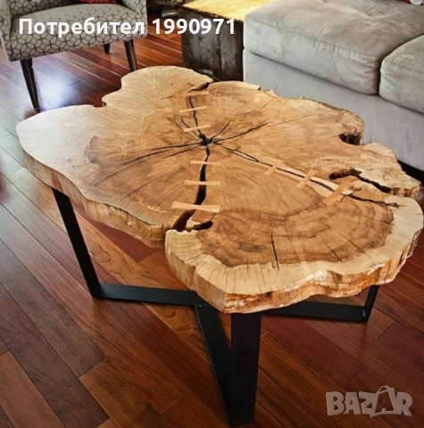 Маси от масив с жив ръб по ваш модел. Орех, дъб, бряст, туморна топола.топола, снимка 5 - Маси - 52471650