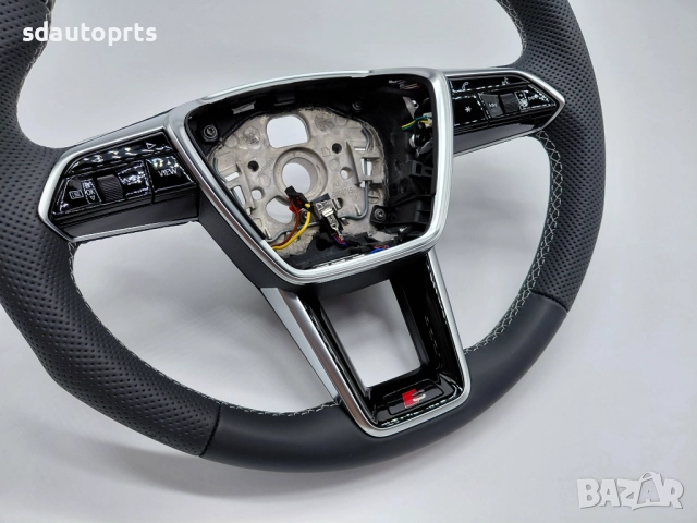 Нов спортен волан S Line за Audi A6 C8 A7 A8 E-tron ​​Q8 E Tron, снимка 6 - Части - 52184090