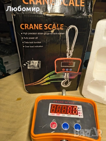 ZEYUAN 500 кг/1102 фунта Цифрова LED висяща везна Преносима тежкотоварна везна за кран 1500 , снимка 6 - Везни - 53622401