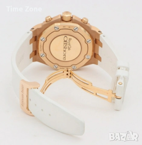 Audemars Piguet Royal Oak Offshore 37mm Rose Gold White Diamond Дамски Различни Цветове, снимка 7 - Дамски - 54047386