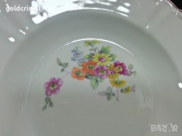Стар български порцелан чинии дълбоки , снимка 4 - Антикварни и старинни предмети - 52907860
