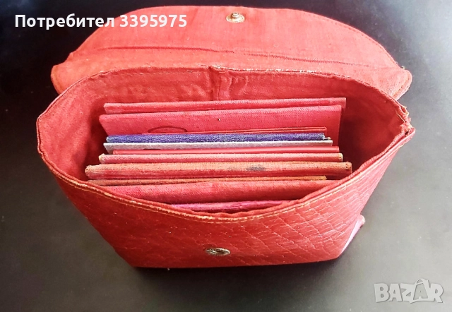 Ретро портфейл от естествена мека кожа (България, соц период), снимка 6 - Портфейли, портмонета - 51732488