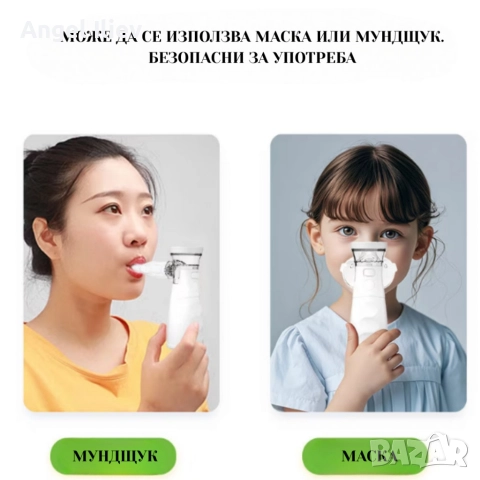 Тих преносим небулизатор Mesh ANK - N3– бърза инхалация у дома и в движение, снимка 5 - Друга електроника - 52883637