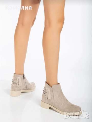 Велурени ботуши, снимка 2 - Дамски ботуши - 52867236