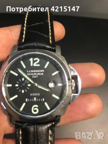 Panerai Luminor Marina PAM00104 Black Dial Automatic, снимка 6 - Мъжки - 48653561