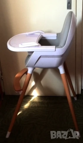 Столче за хранене 2 в 1 KinderKraft FINI, Сиво, снимка 3 - Столчета за хранене - 51307402