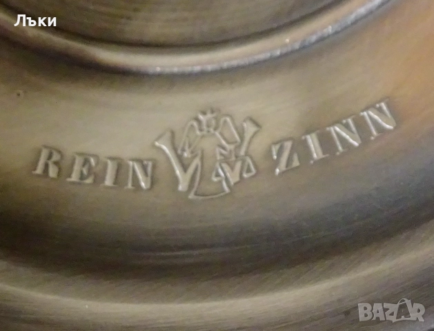 Калаен свещник с дръжка. , снимка 7 - Антикварни и старинни предмети - 52393774