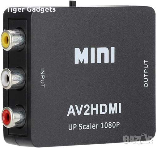Mini AV към HDMI конвертор 1080P AV2HDMI Up Scaler адаптер