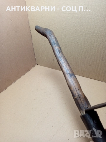 Стар Ръчно Кован Земеделски Инструмент От Старото Време., снимка 11 - Антикварни и старинни предмети - 51713369