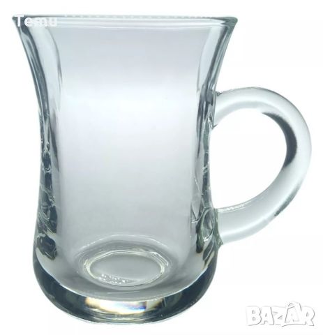 Комплект от 6 броя стъклени чаши, сервиз за кафе или чай, 150ml, снимка 4 - Сервизи - 45769949
