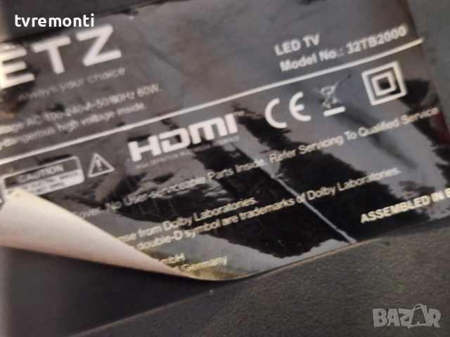 Main board TP.MS3663T.PB729 ,за 32-инчов телевизор Metz  Модел 32TB2000 , с дисплей SDL320HY(QD0-F05, снимка 7 - Части и Платки - 52917155