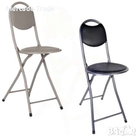 Декоративна табуретка с облегалка Mercado Trade, Два цвята