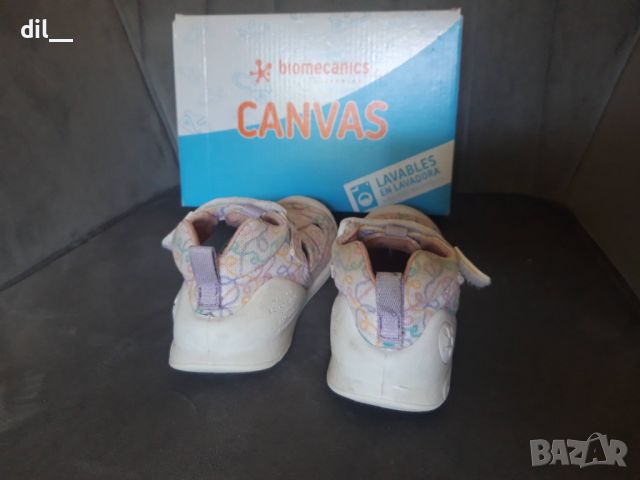 Сандали Biomecanics canvas, 23 размер, перящи се, снимка 3 - Детски сандали и чехли - 46065660
