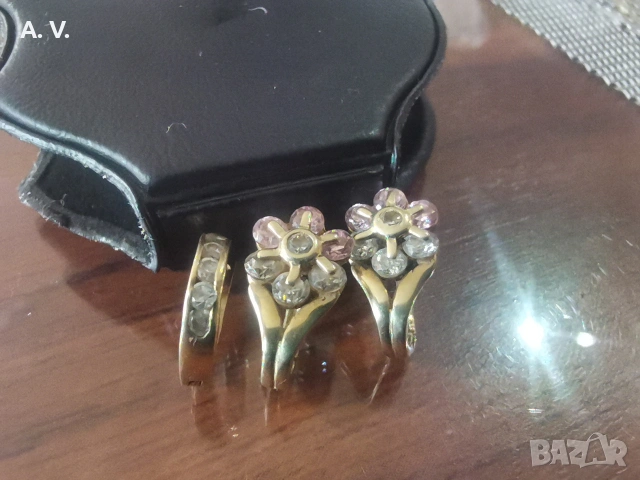 Детски златни обици 