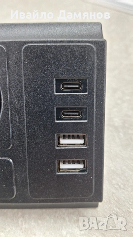 Ъглов разклонител Ъглов удължител 4контакта 4 USB, снимка 3 - Друга електроника - 53354328