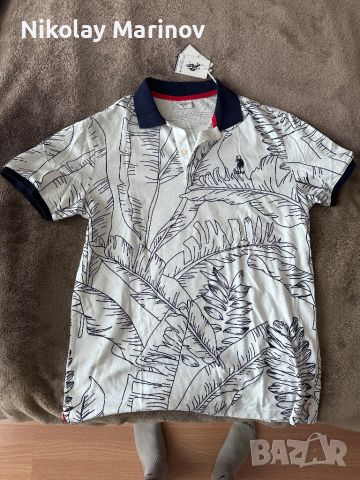 Мъжка Тениска На US Polo, снимка 1 - Тениски - 45603318