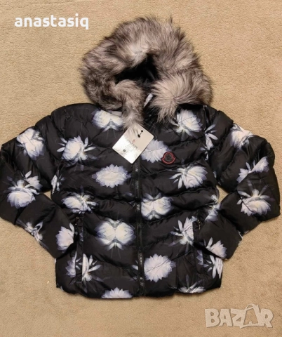 Дамско яке MONCLER естествен косъм от лисица , снимка 2 - Якета - 52315075
