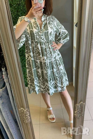 бохо рокля идеален  за плажа от вискоза , снимка 2 - Рокли - 50875528