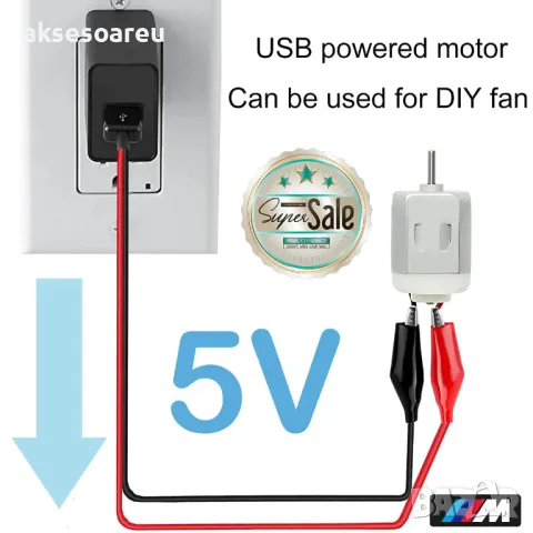 USB адаптер преходник за ток с 2 електрически кабела със щипки скоби тип крокодил тестови сонди, снимка 5 - Друга електроника - 50232452