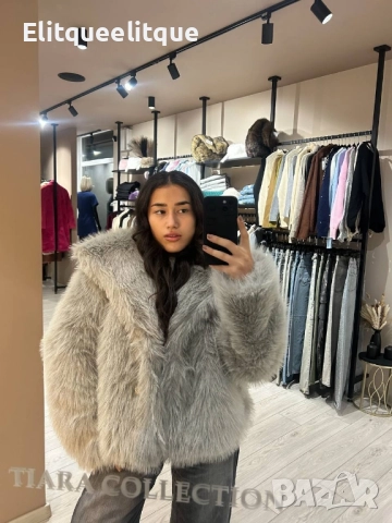 пухено палто , снимка 5 - Палта, манта - 52259813