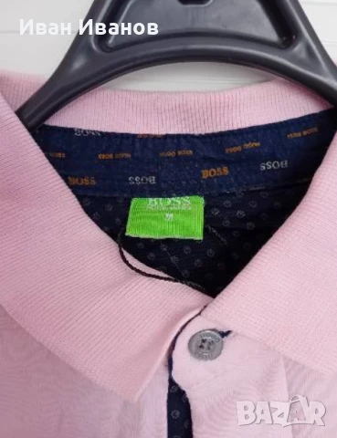 Чисто нова фланелка с яка Hugo Boss, снимка 3 - Тениски - 50559606