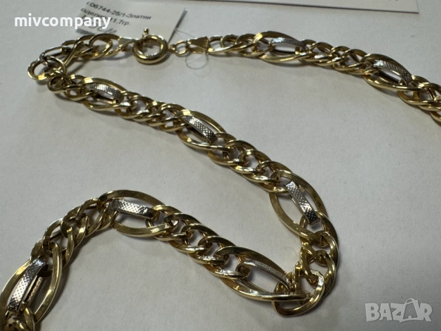 Златен синджир 11.70гр.45см., снимка 2 - Колиета, медальони, синджири - 53429813