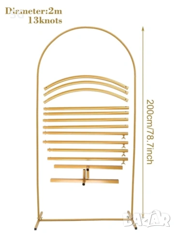 Метална овална арка за балони 180х80, 200x100 см., снимка 8 - Декорация - 47067319