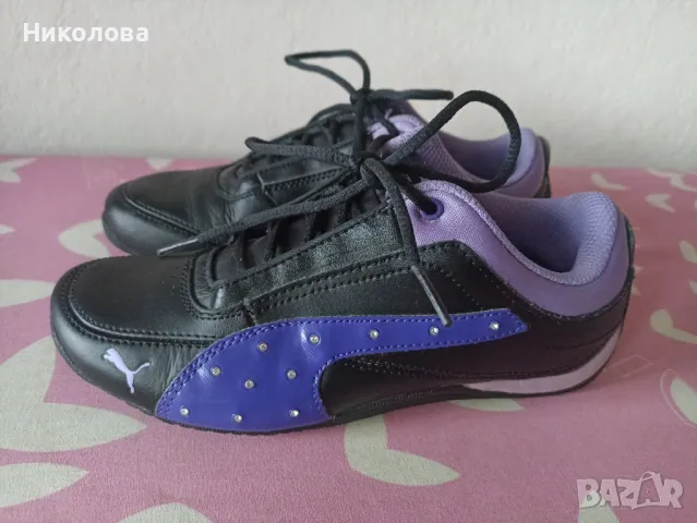 Детски маратонки от естествена кожа Puma, снимка 1 - Детски маратонки - 46938516