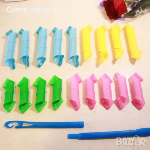 Ролки за вълнообразни къдрици, снимка 2 - Аксесоари за коса - 49958138