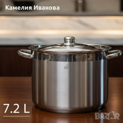 Неръждаема тенджара, снимка 4 - Съдове за готвене - 52290013
