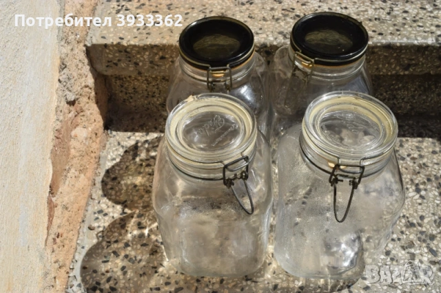  Стъклени буркани с механизъм за затваряне
