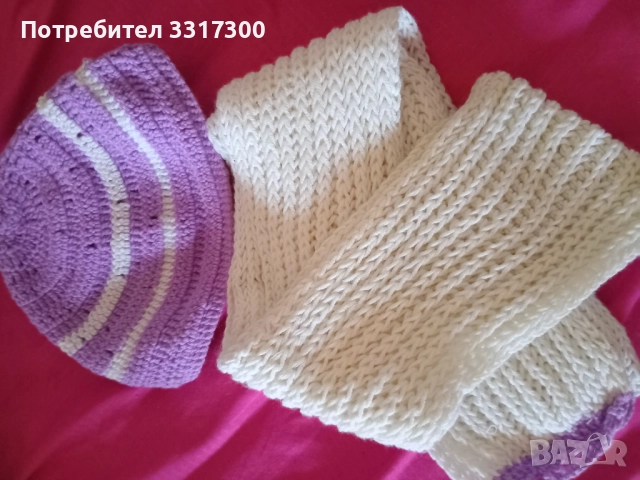 Комплекти шал и шапка, снимка 2 - Шалове - 52813012