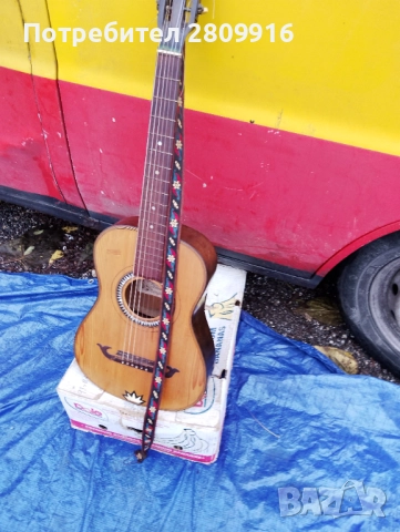 Стара сицилианска китара ермелинда силвестри , снимка 3 - Антикварни и старинни предмети - 52582553